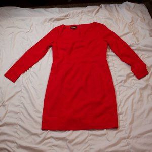 metrostyle Red Long Sleeve Dress
